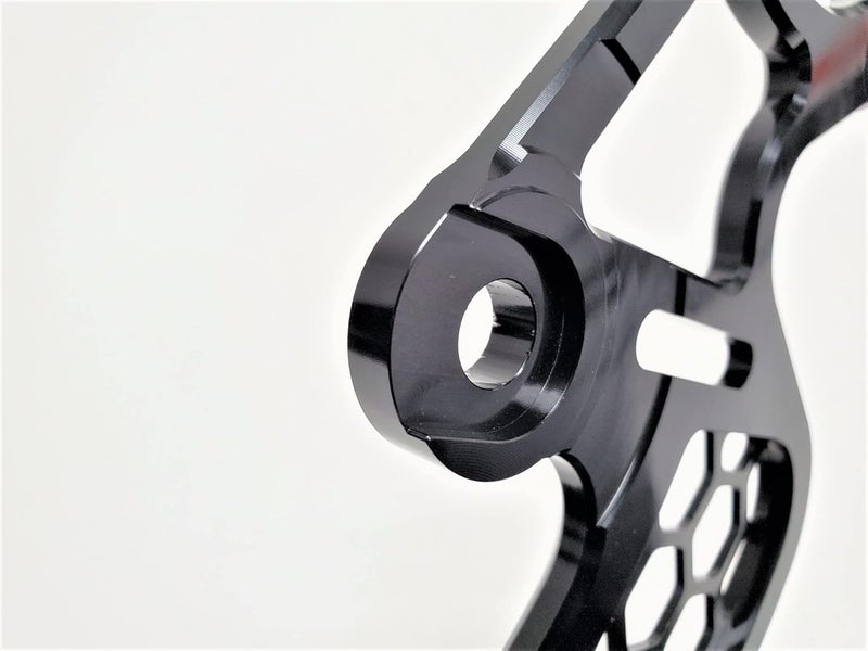 Warp 9 220mm Rear Brake Rotor Guard for E-Motos, Surron Light Bee, E-Ride Pro SS. Must Do upgrade to protect your Brake Rotor, Black. (Surron/E-Ride Pro) - Image 2